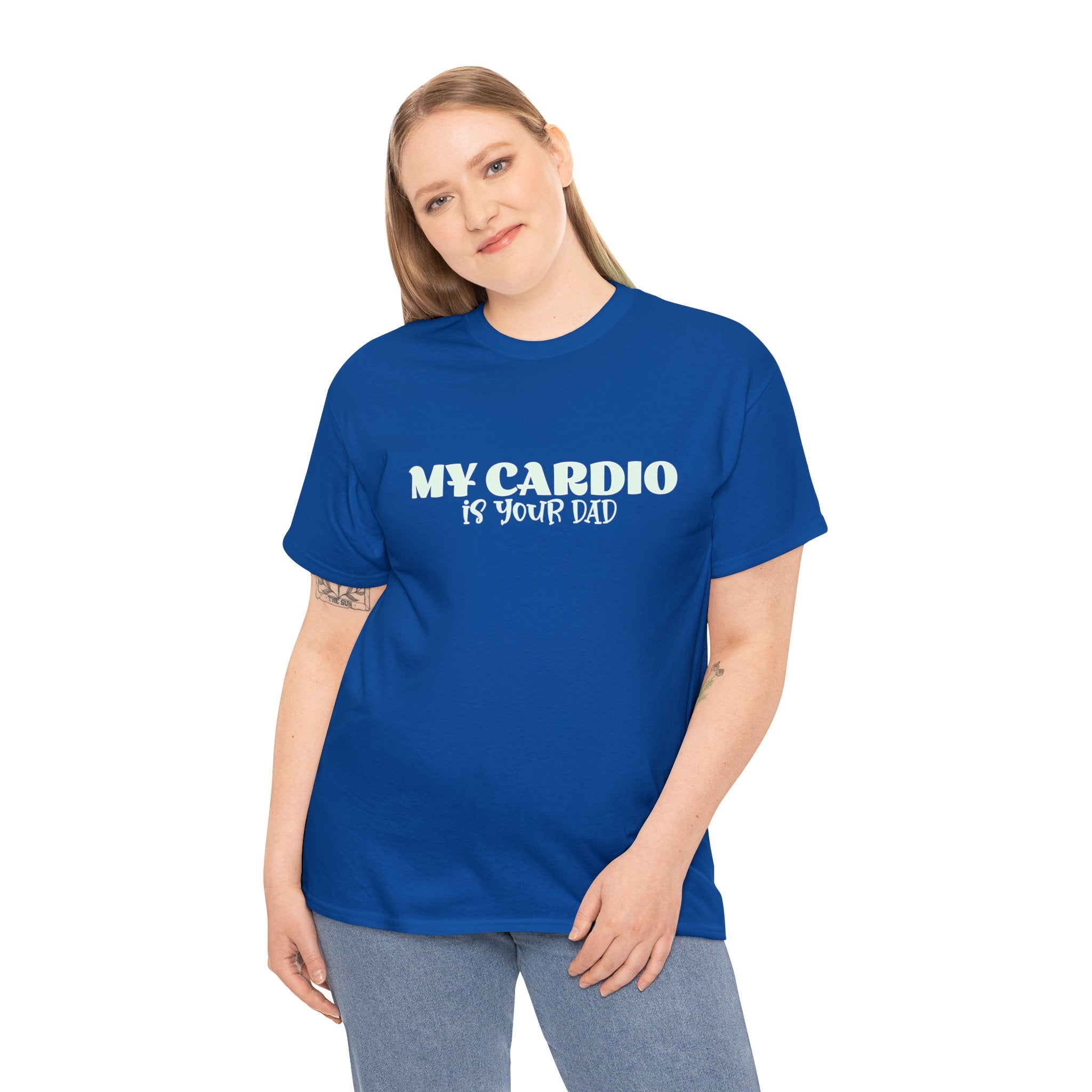 MY CARDIO IS YOUR DAD Tee - Image 13