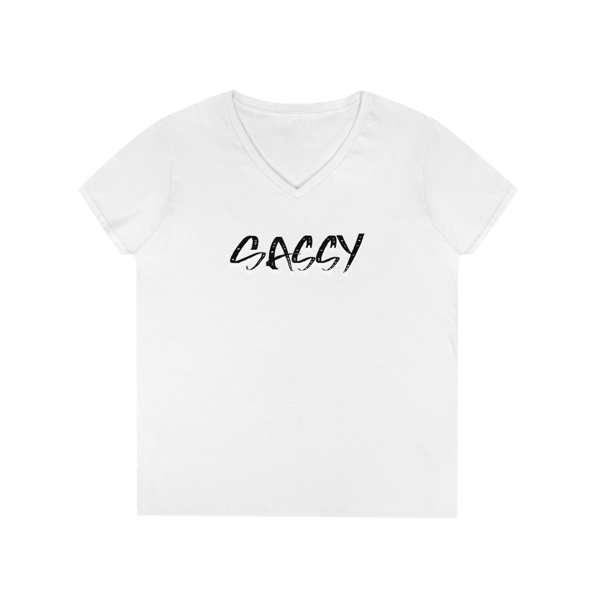 Sassy Ladies' V-Neck Tee - Image 5