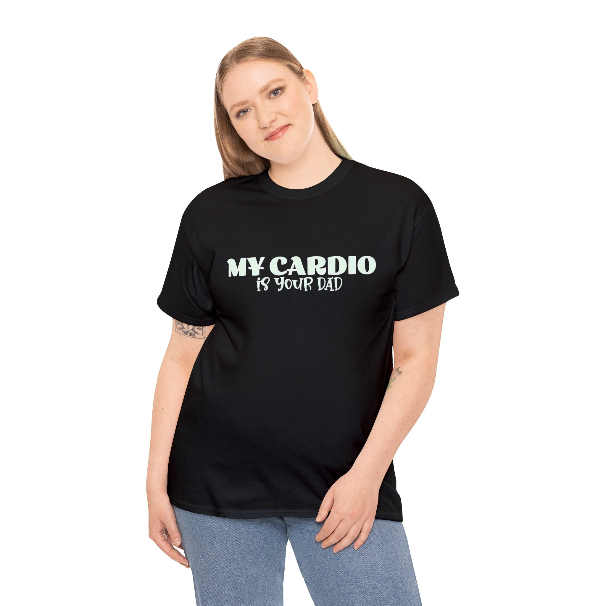 MY CARDIO IS YOUR DAD Tee - Image 7