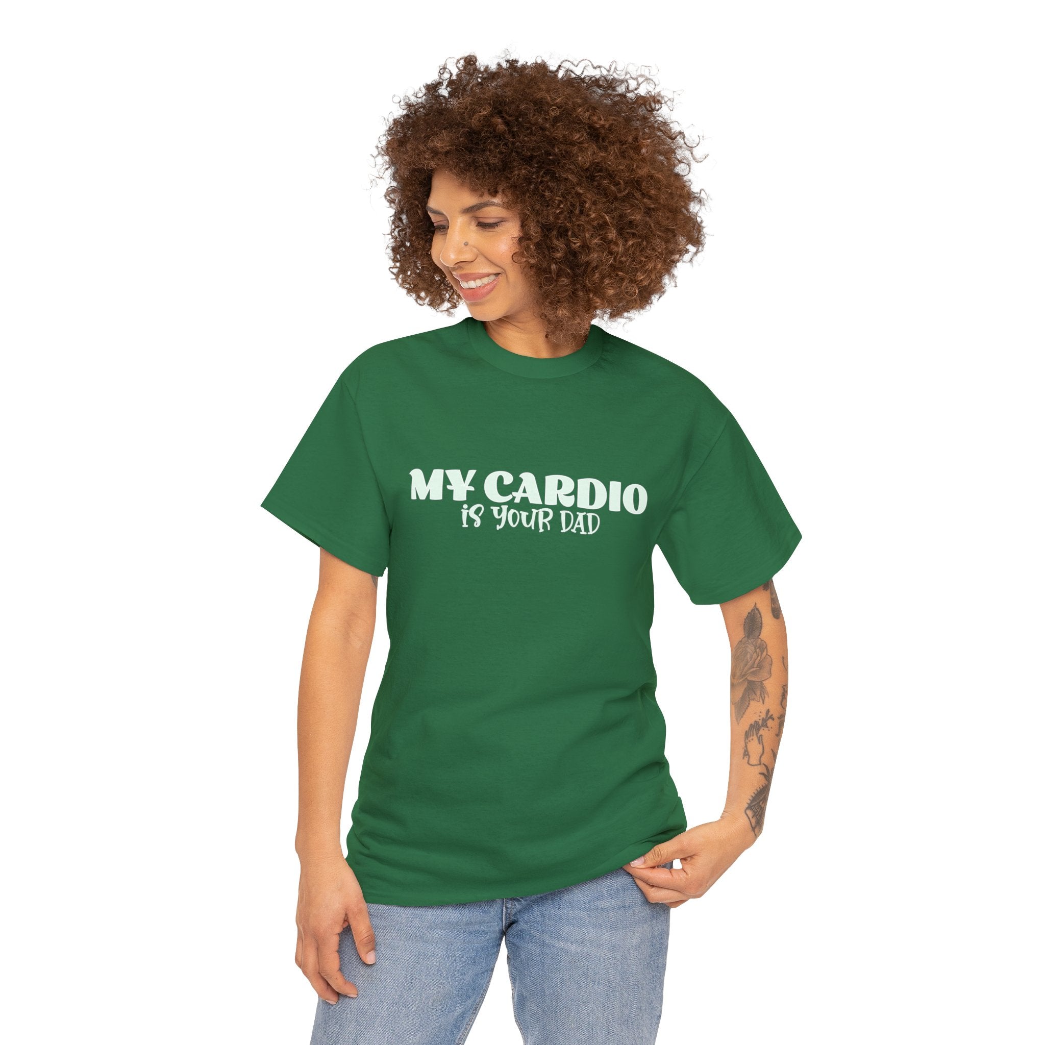 MY CARDIO IS YOUR DAD Tee - Image 5