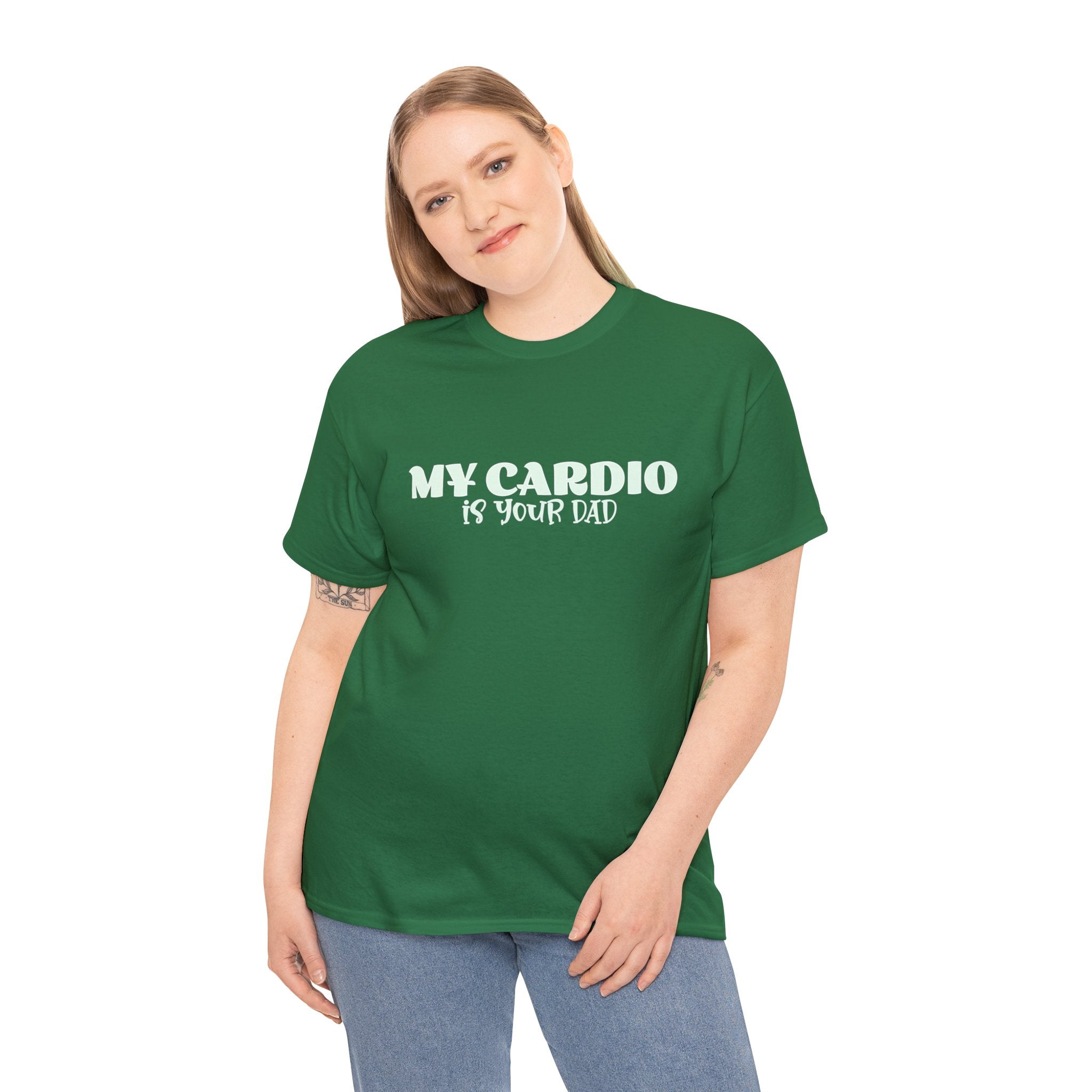 MY CARDIO IS YOUR DAD Tee - Image 15